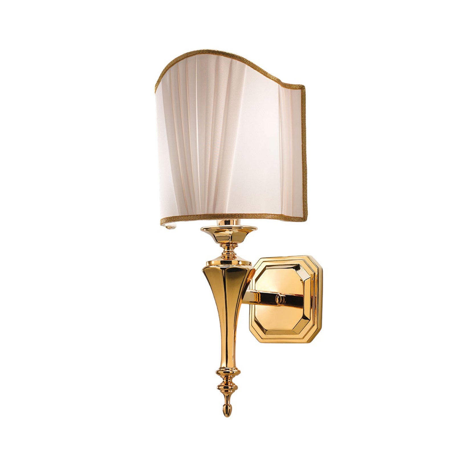 Belle Epoque - stijlvolle wandlamp in goud