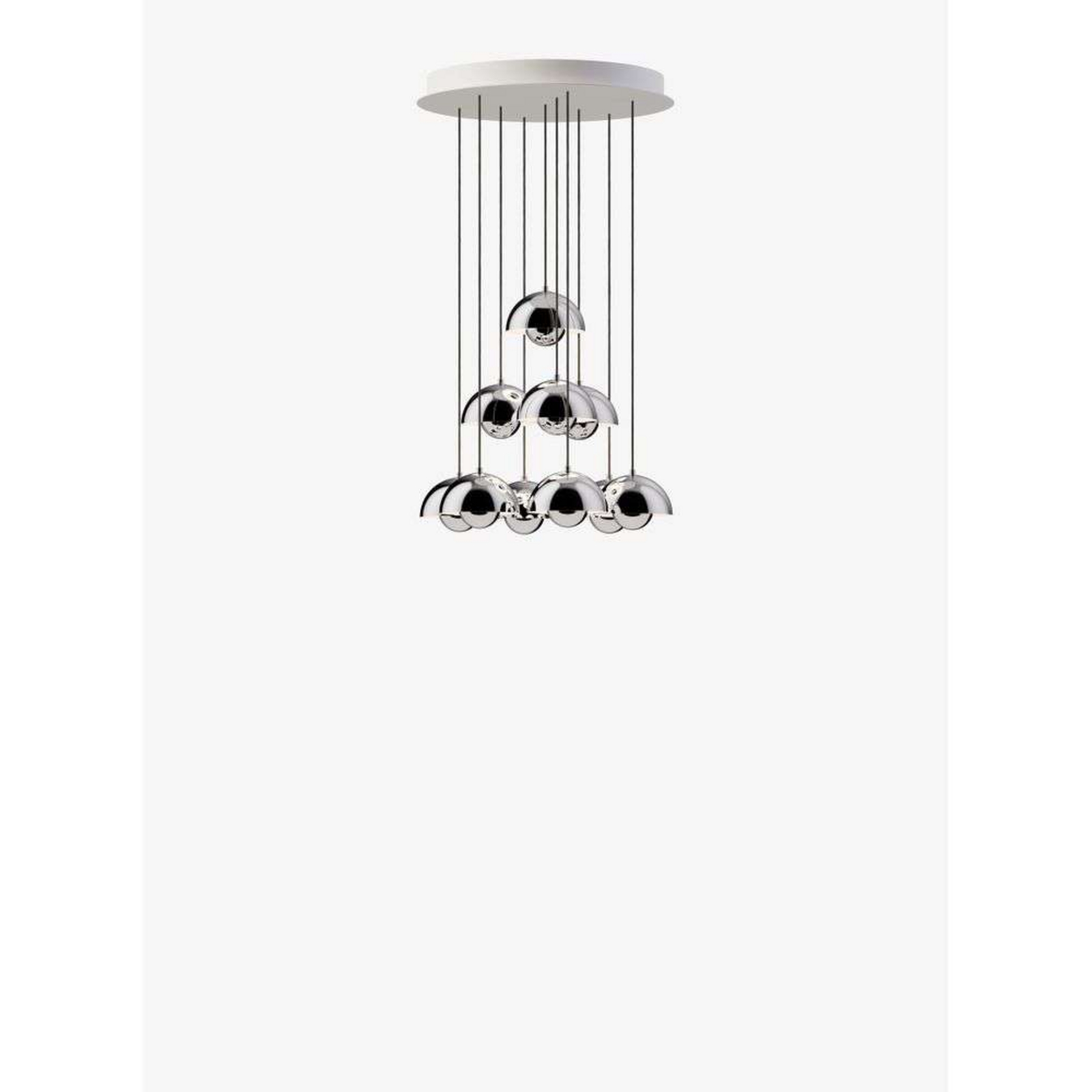 Flowerpot VP10 Lampadario Ø53 Chrome-Plated - &Tradition