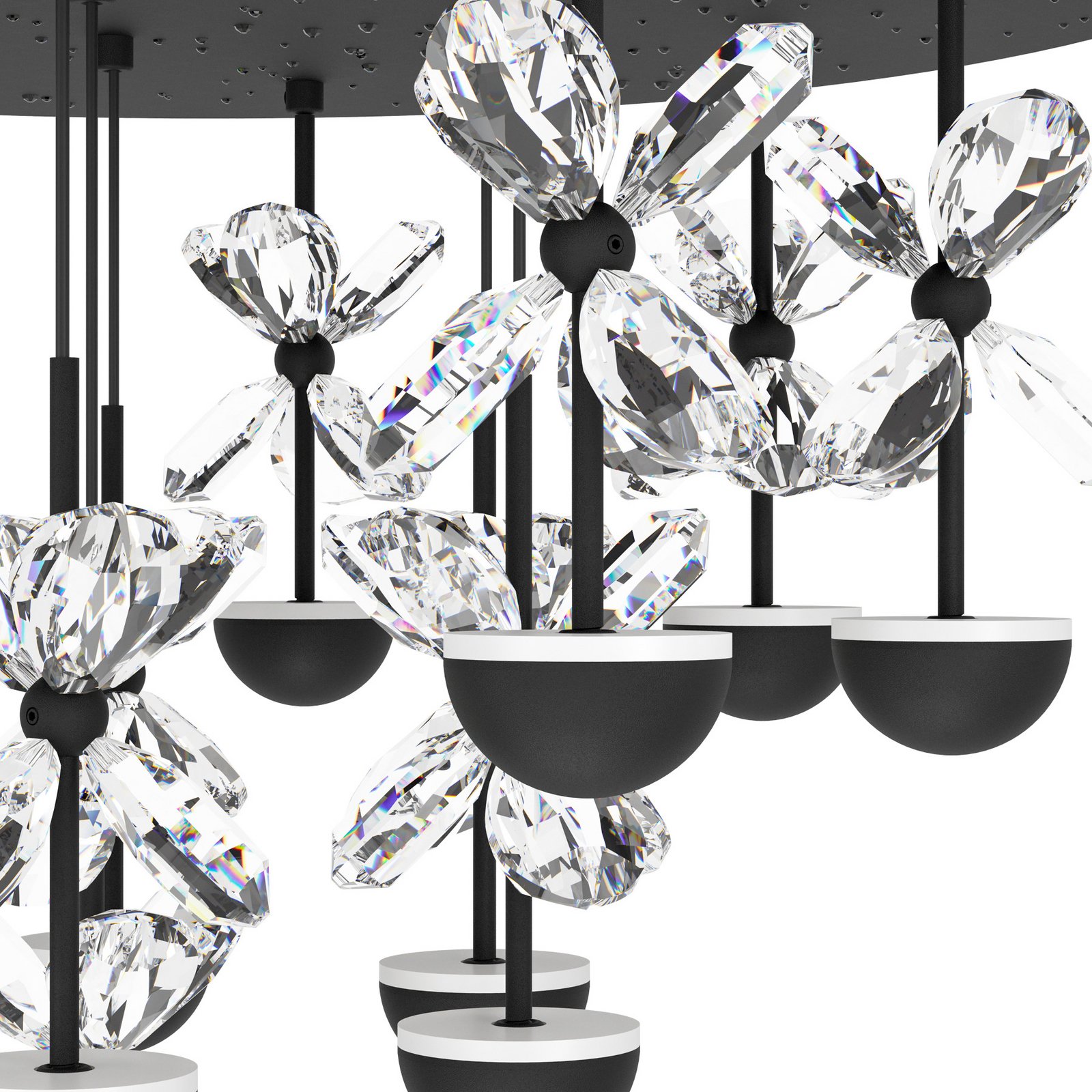 EGLO Stars Of Light LED ceiling lamp Pianopoli black Ø 50cm