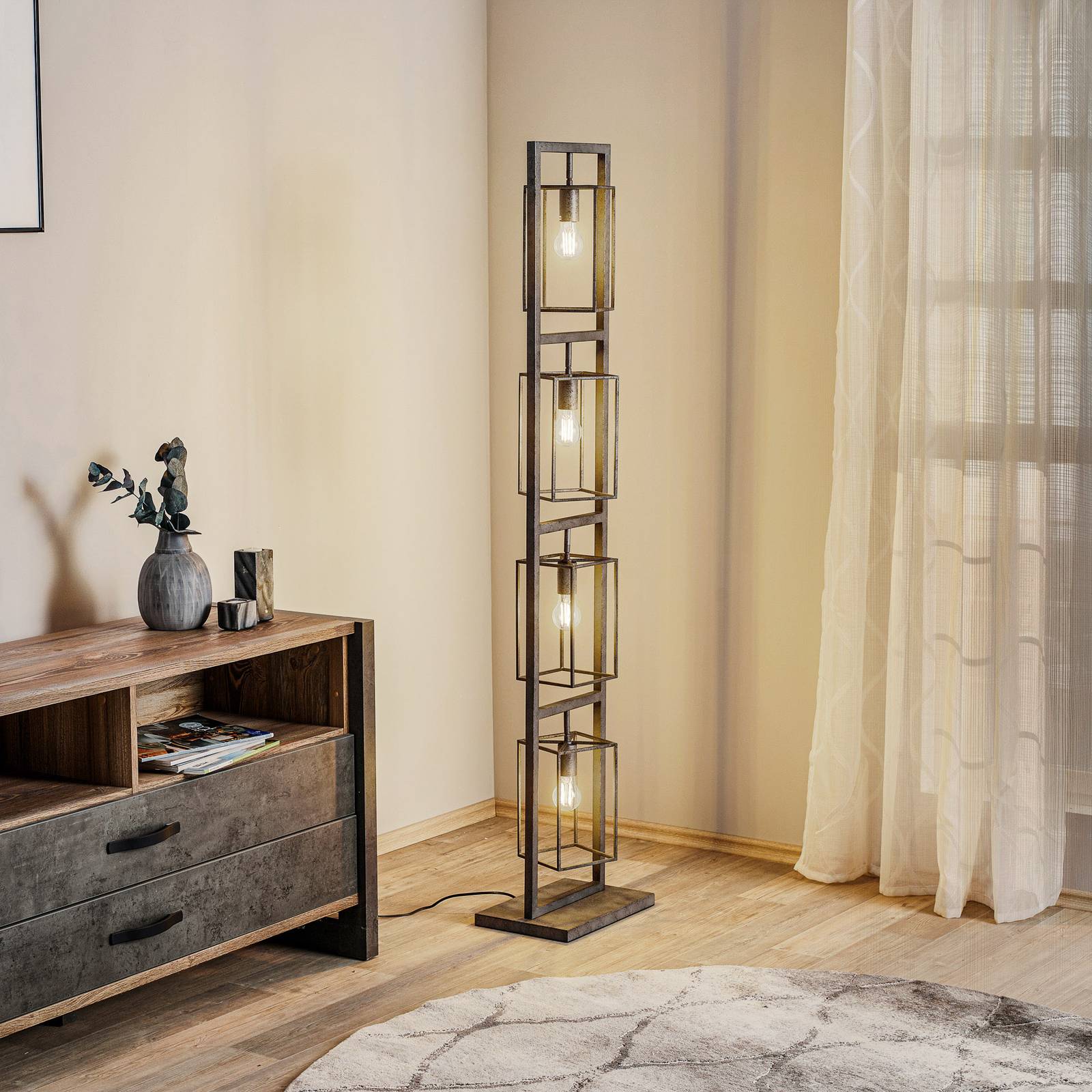 Lampa stojąca Perpendillu, 4-punktowa