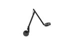 String W2 Mini Aplique de Pared TW Matt Black/Black - Rotaliana