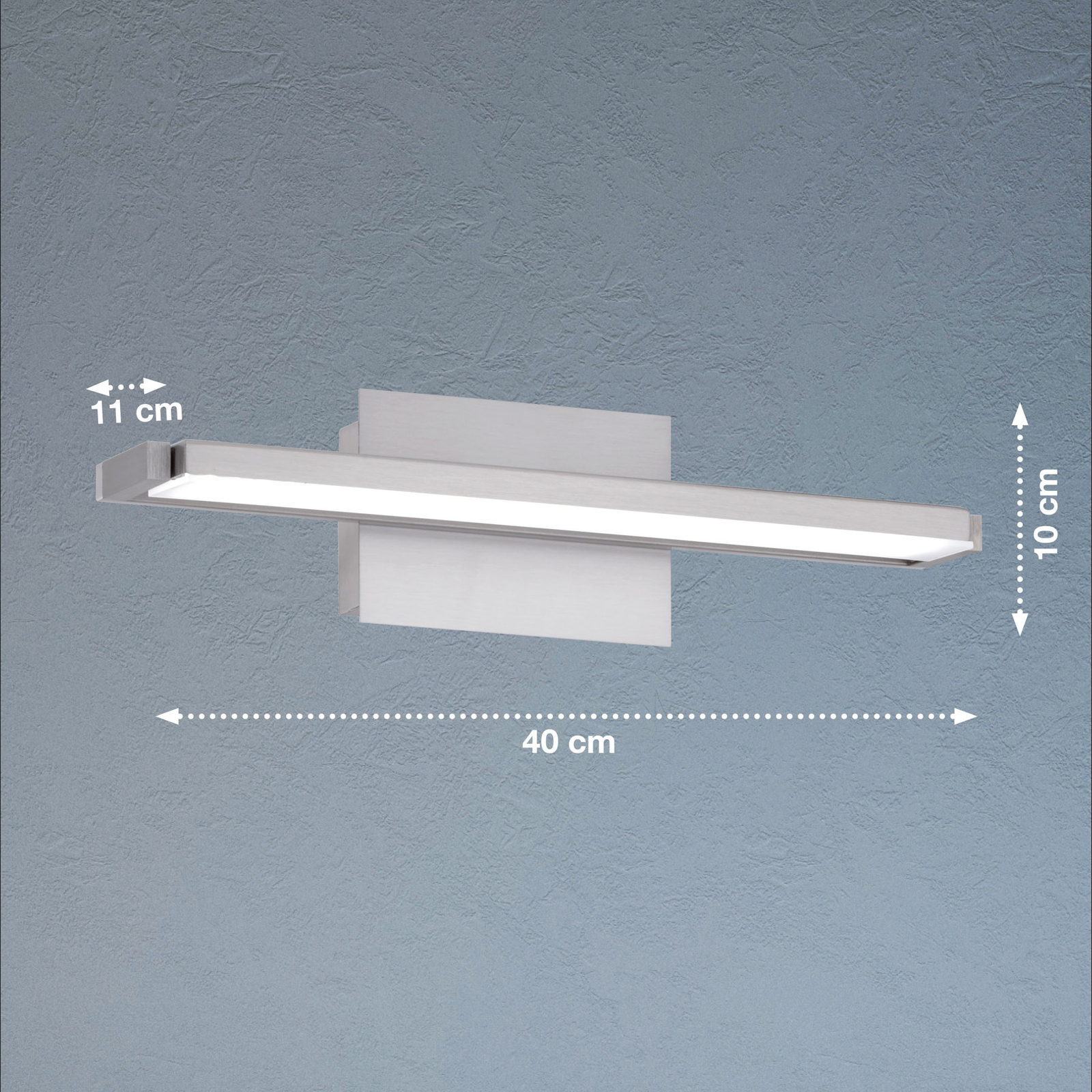 Aplique de pared LED Pare TW, 3 colores de la luz + atenuador 40cm