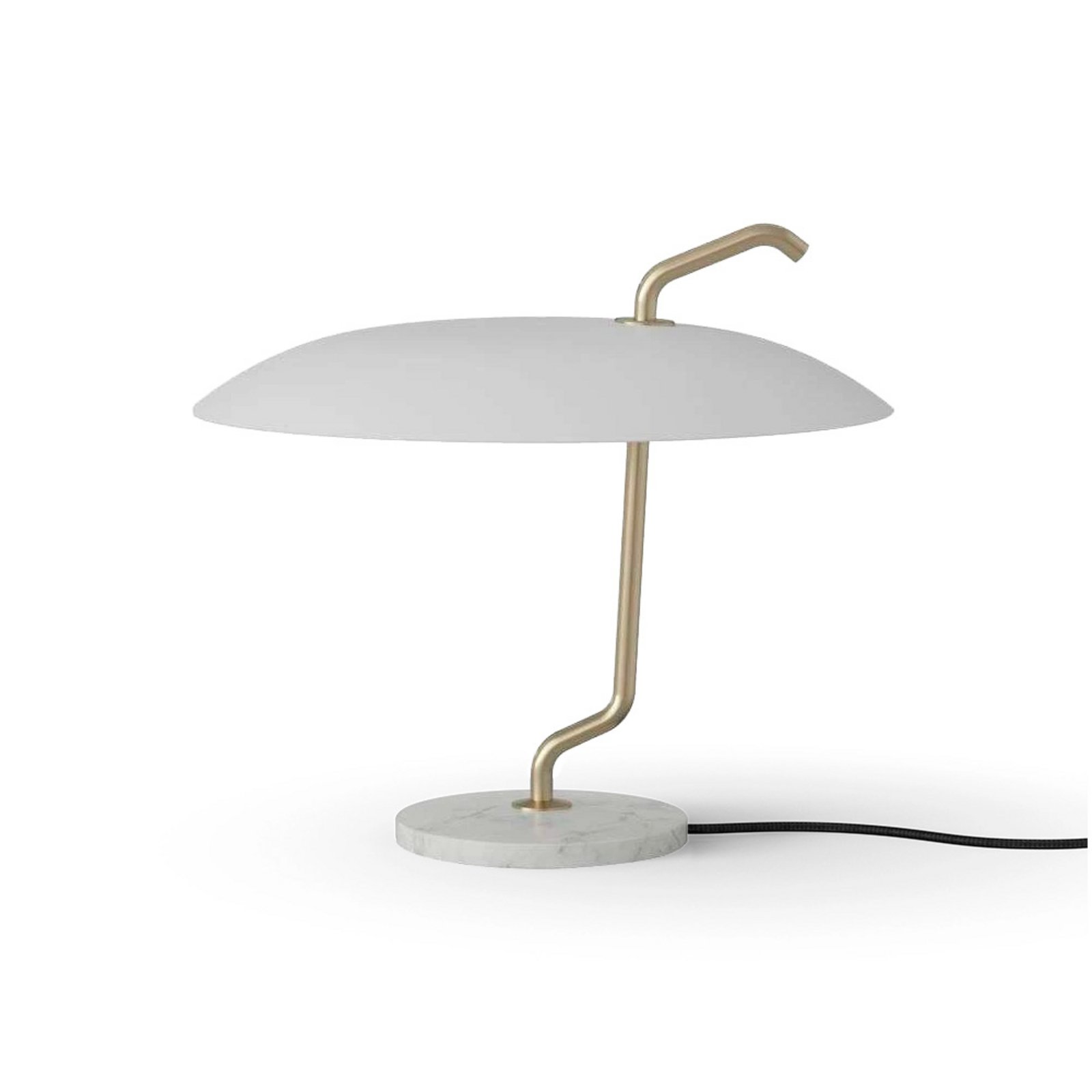 Model 537 Stolní Lampa White/Brass/White - Astep