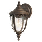 Farol pared English Bridle IP44 Ø 16,5 cm bronce