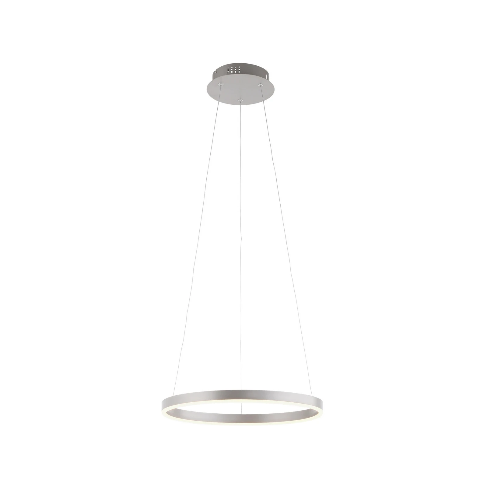 LED-Pendelleuchte Ritus, Ø 39,3cm, aluminium