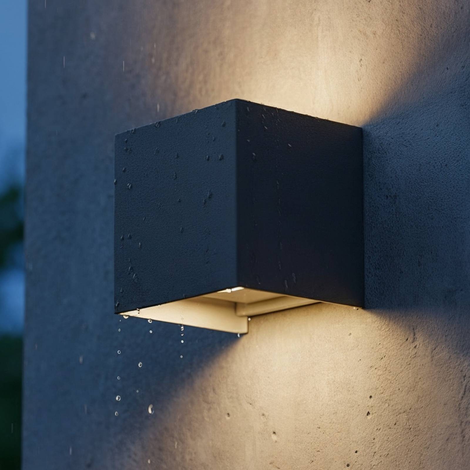 Ideallux Ideal Lux applique d'extérieur LED Atom anthracite, 10 cm, métal