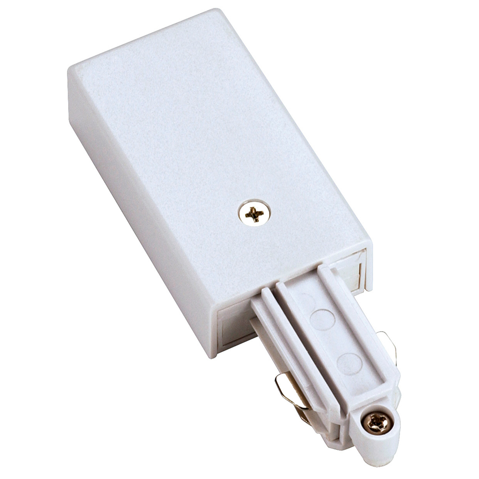 SLV Supply for Single-Phase HV Rail Earth Right White, L: 6.4 cm, W: 3.4 cm, H: 1.8 cm