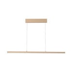 Żyrandol LED Borena, kolor piaskowy, długość 113 cm, metal