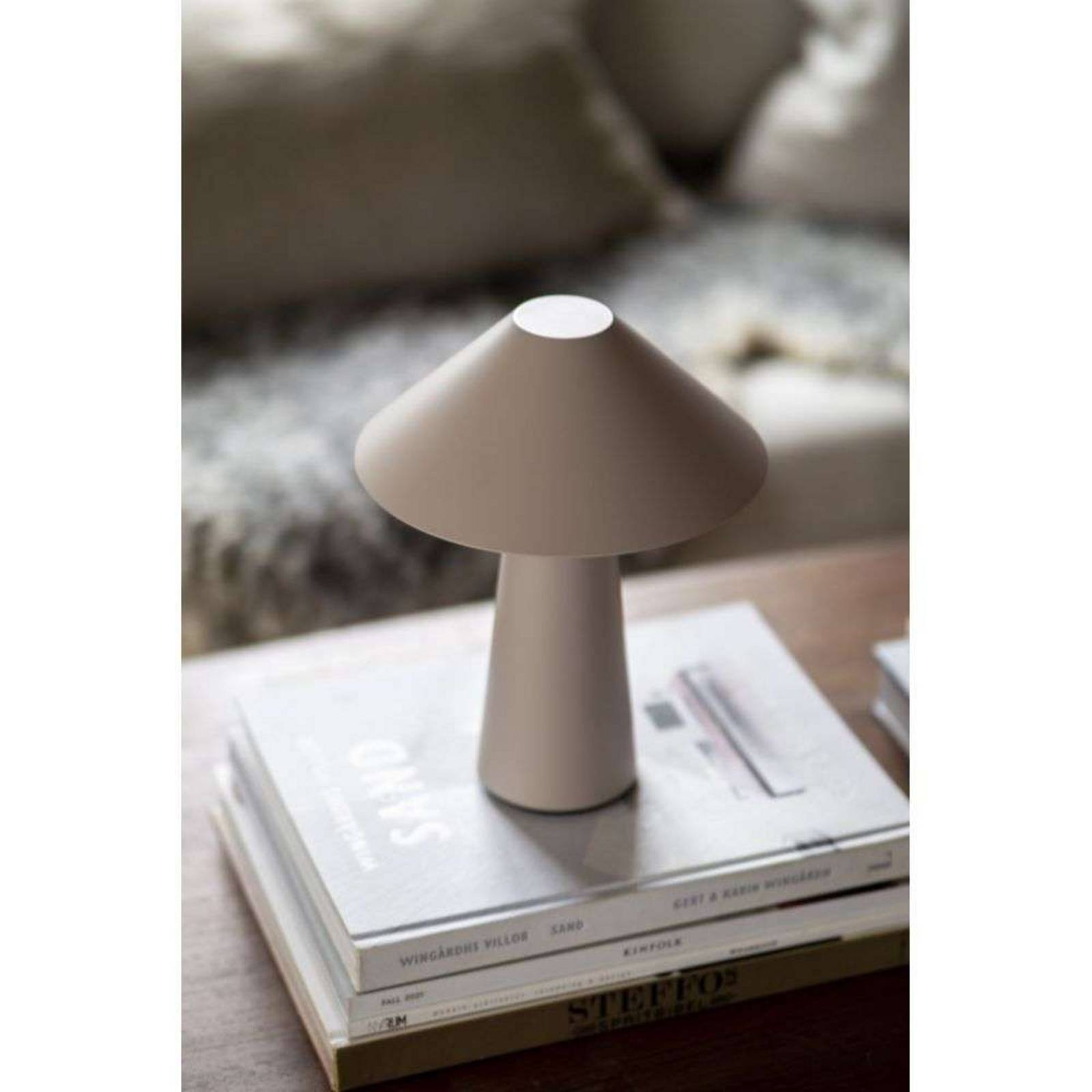  Globen Lighting Globen Lighting Akku-tischlampe Cannes, Beige, 26 Cm Ip44 