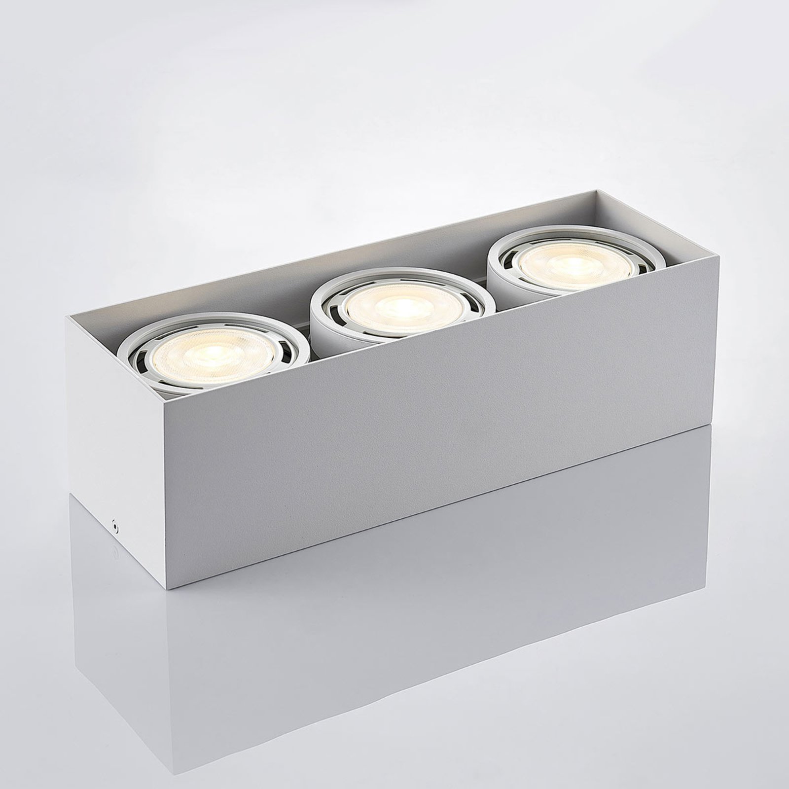 LED downlight Rosalie kantig 3 lampor vit | Lamp24.se LED downlight Rosalie 1 lampa kantig vit | Lamp24.se