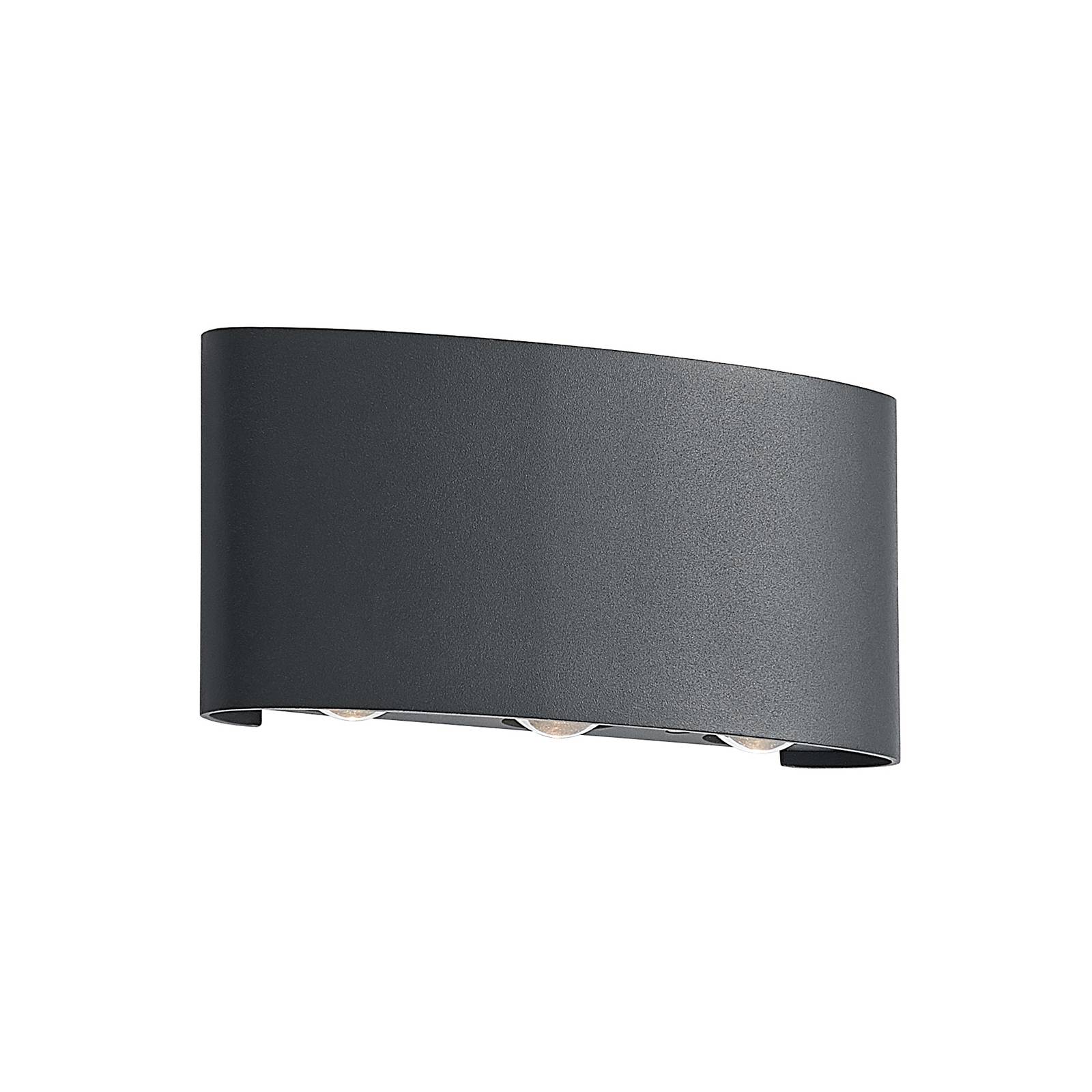 ELC Kinkiet zewn?trzny led - lampa ?cienna - czarna - aluminium - nowoczesny