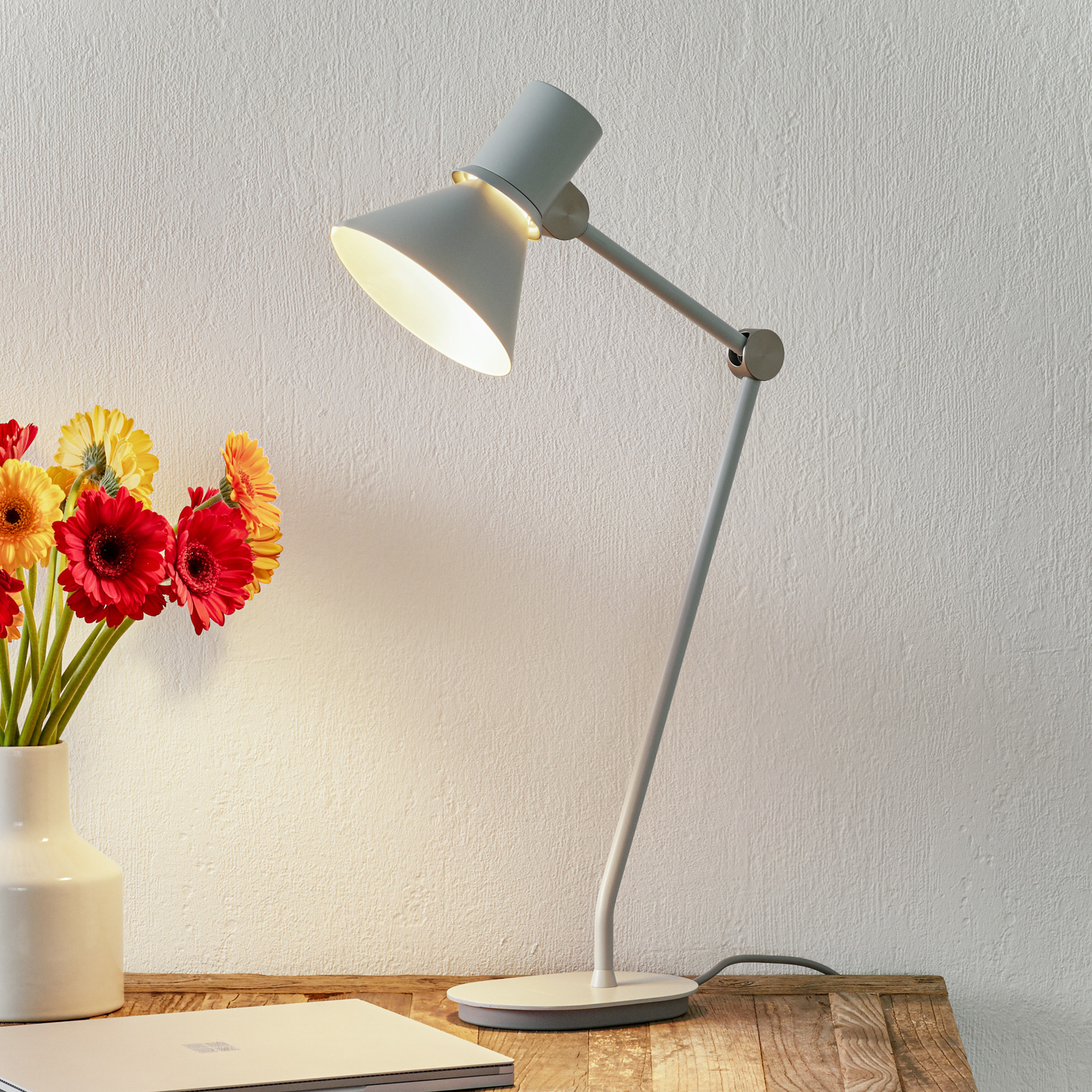 Anglepoise Type 80 stolná lampa, hmlisto sivá