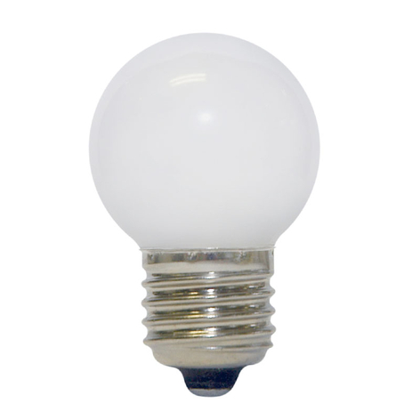 LED-Golfball-Lampe E27, 0,7W, warmweiß, matt