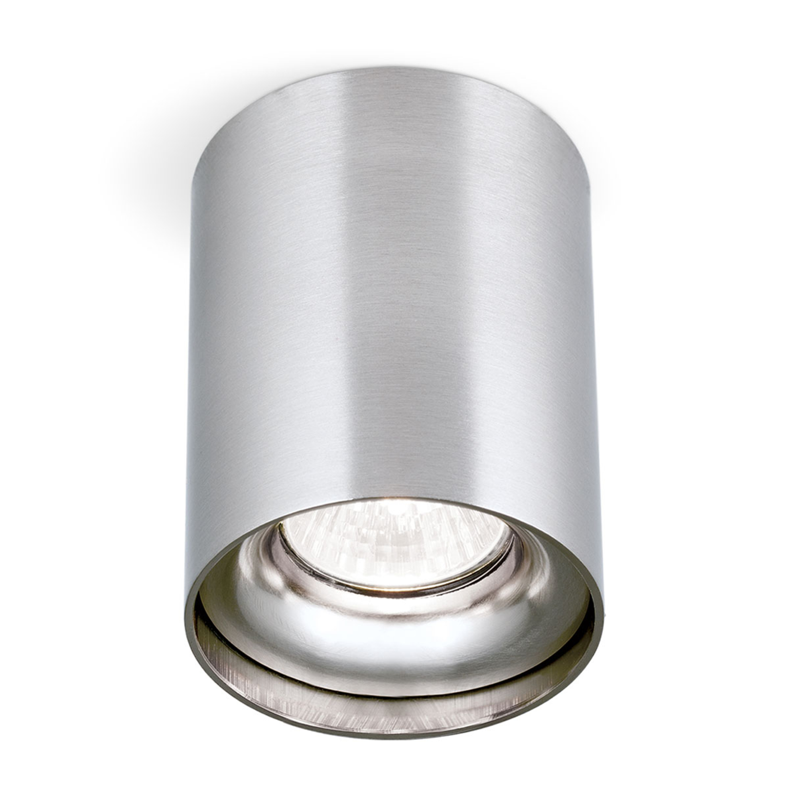 Deckenaufbaustrahler Starlight, rund, nickel matt kaufen | Lampenwelt.de