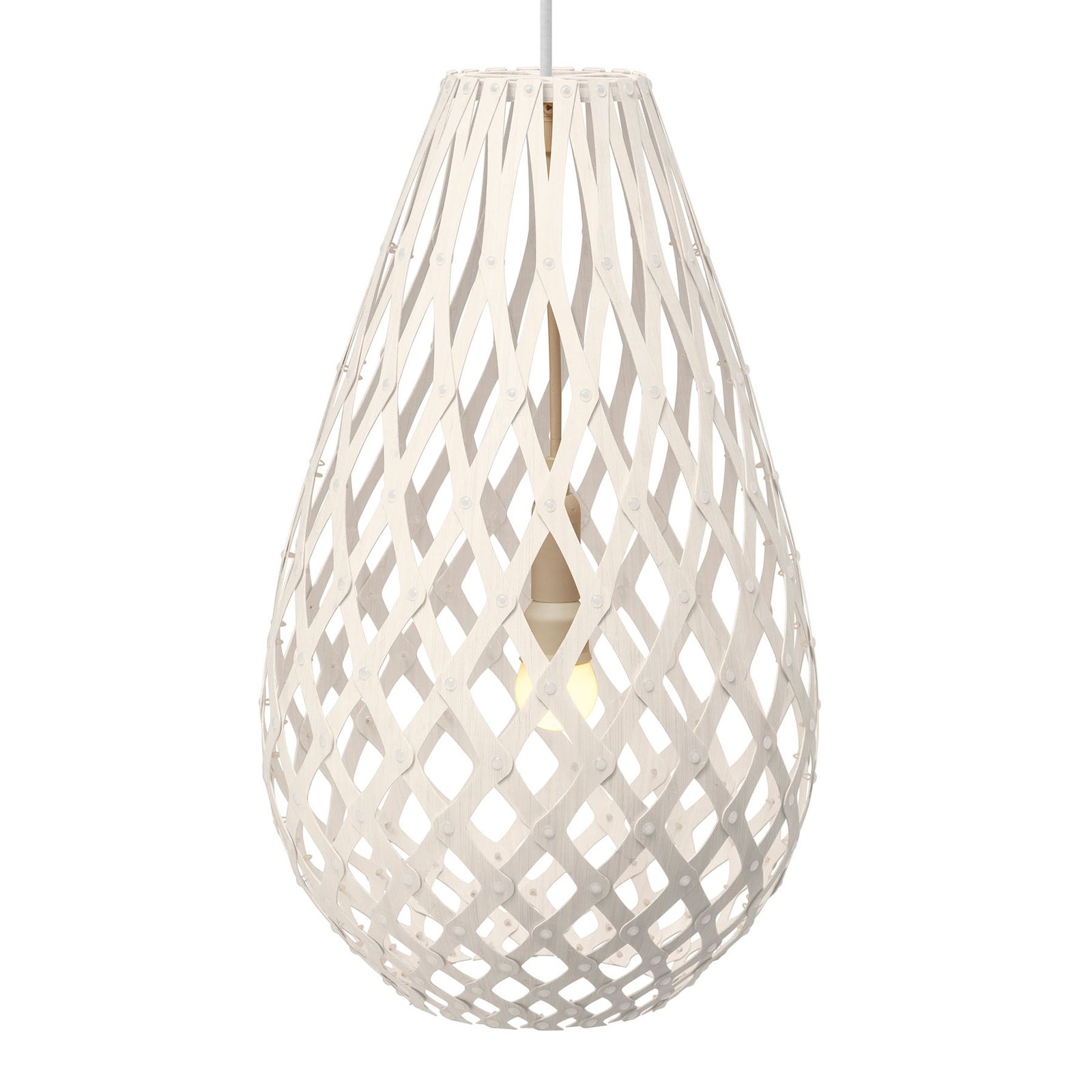 david trubridge Koura függő lámpa 50 cm fehér
