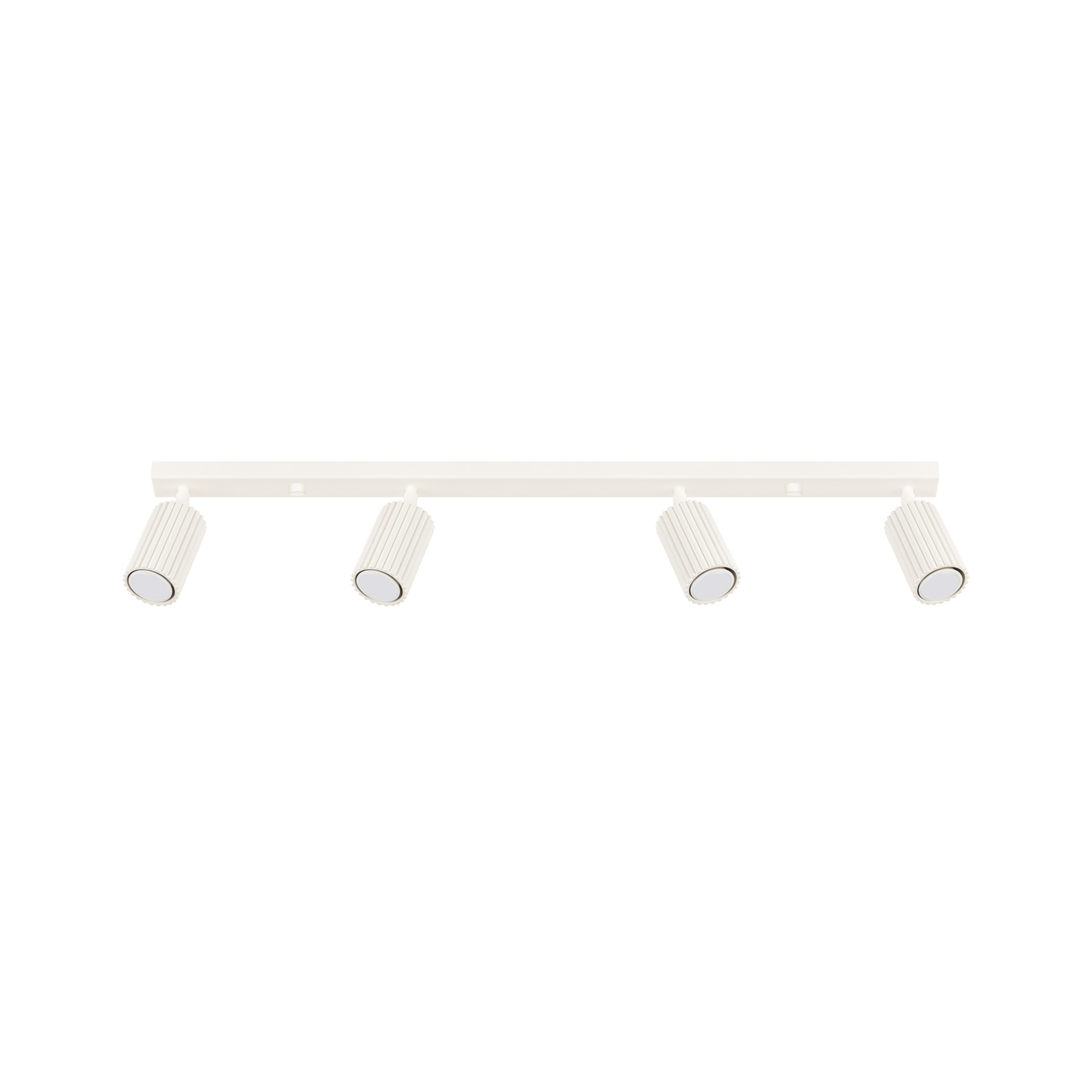 Spot pour plafond carbone, beige, longueur 81 cm, aluminium, 4 lampes