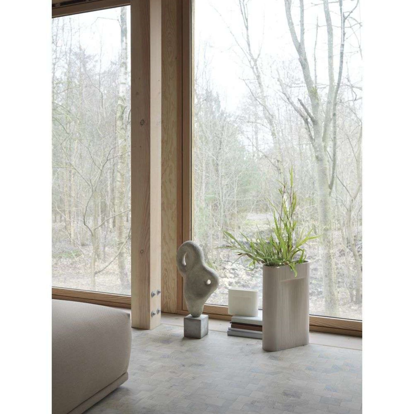 Ridge Vase H48,5 Beige - Muuto