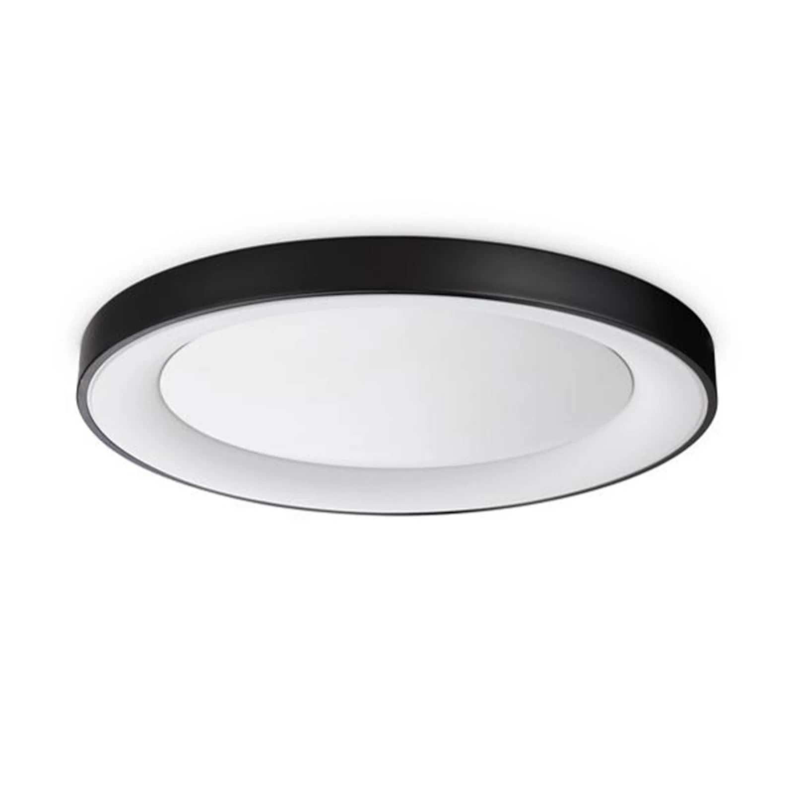 Ideal Lux LED φωτιστικό οροφής Planet, μαύρο, Ø 60 cm, μέταλλο