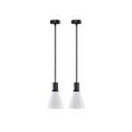 Gent Lustră Pendul 2 pcs Matt Black/Opal - DybergLarsen