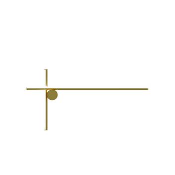 FLOS Coordinates W2 LED wall light, champagne