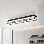LED lubų šviestuvas „SKINA“, juodos spalvos, 112 cm, CCT, reguliuojamas, su