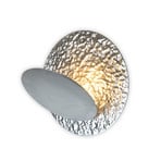 LED-Wandlampe CORONARE, Ø 26 cm, silberfarben, Metall, dim