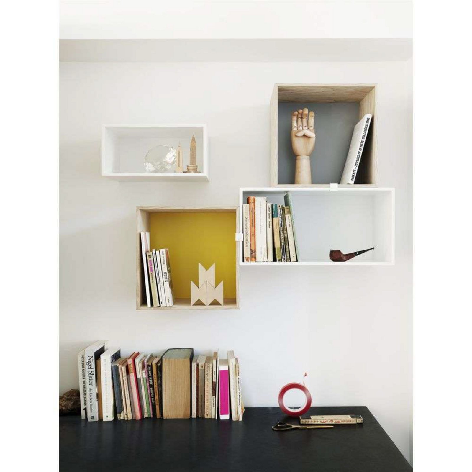 Mini Stacked Storage System Medium Light Grey - Muuto