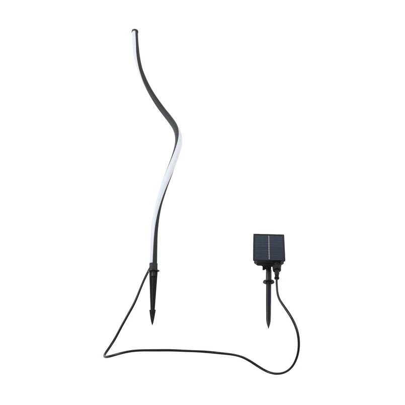 Lindby - Sabriel Curved Lampe à cellule solaire Noir