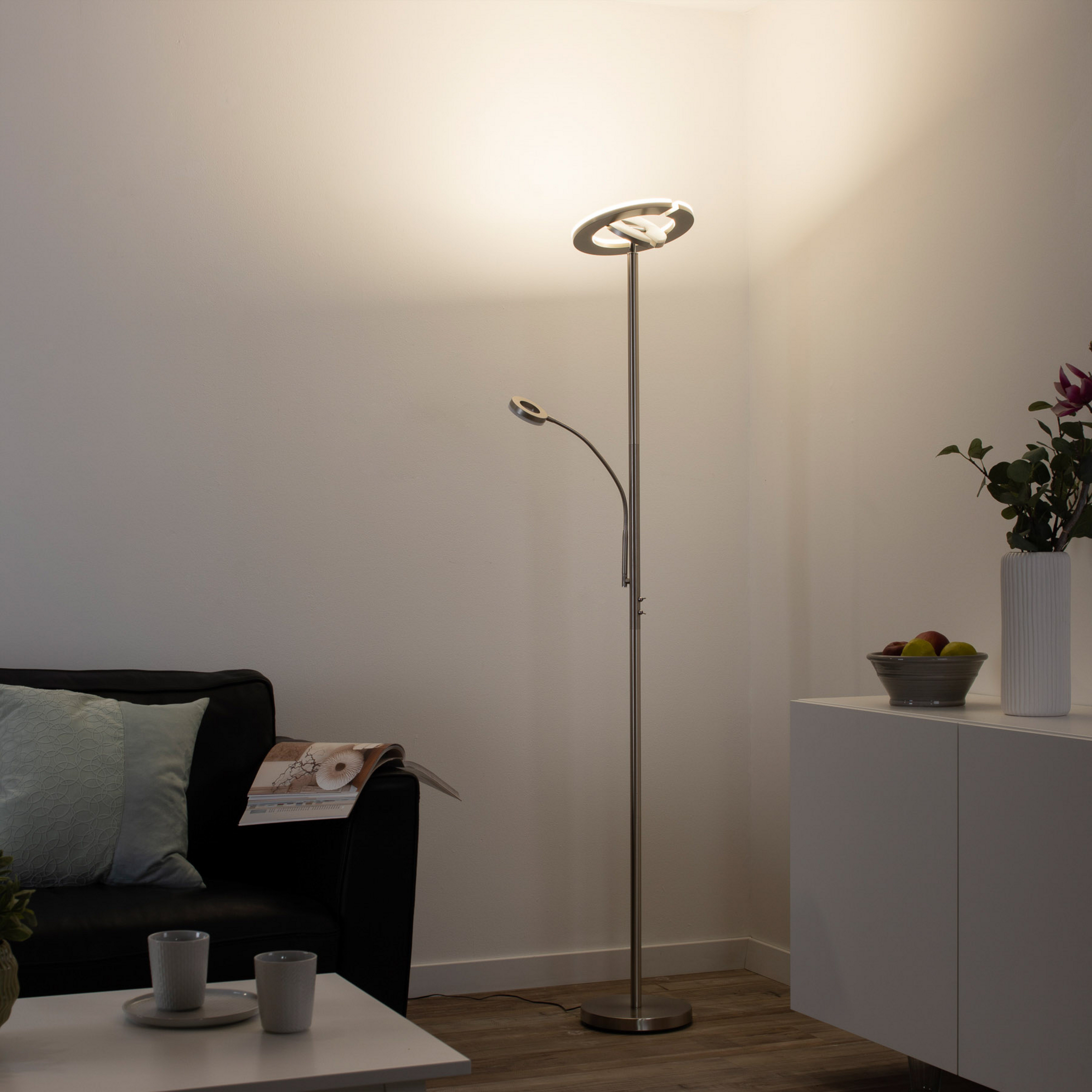 Stropní podložka LED LOLAsmart Rocco se čtecím ramenem