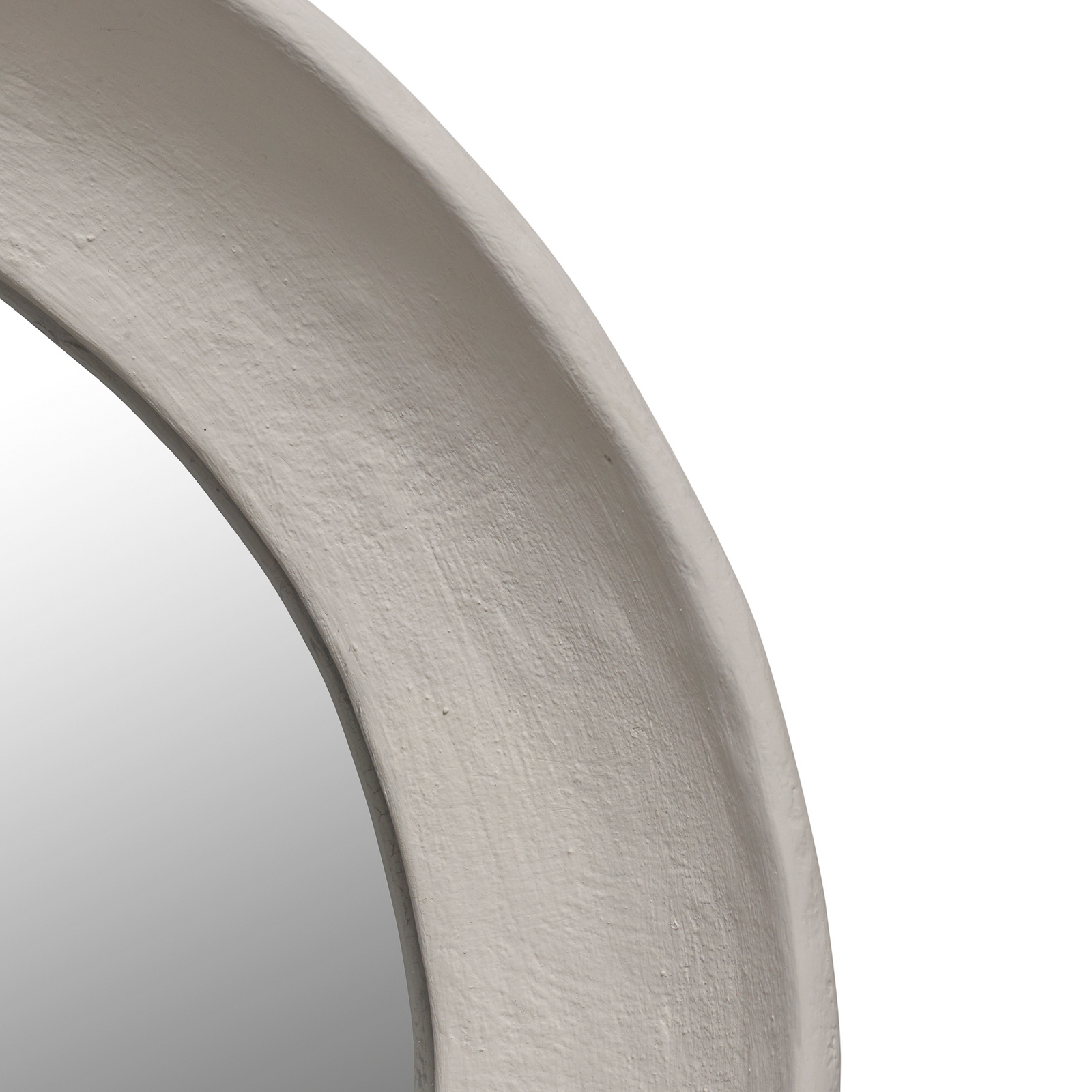 MIRROR WHITE EARTH vægspejl, papmaché, højde 45 cm – Serax