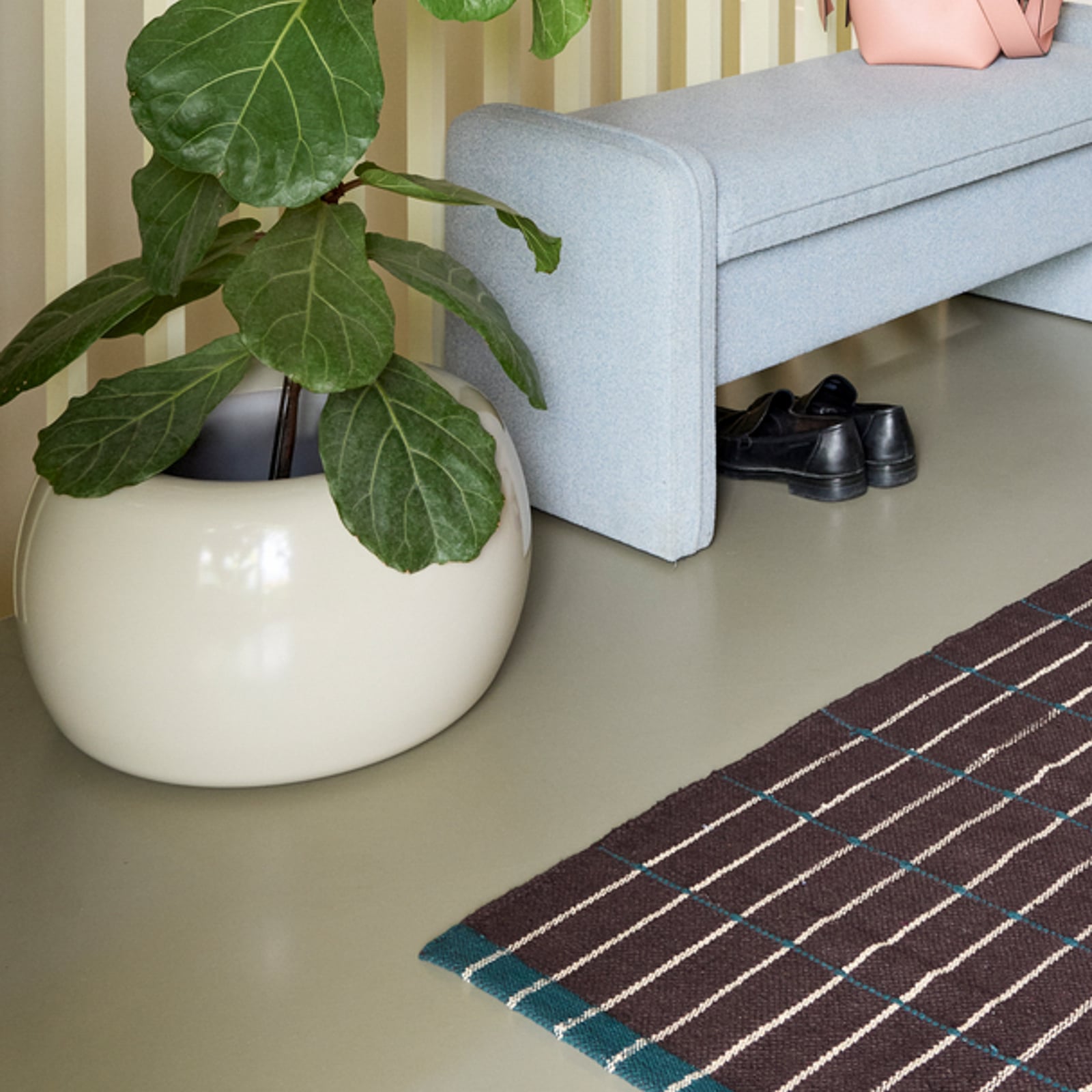 Vaso da fiori Maru beige/verde chiaro Ø 47 cm/Ø 37 cm, set da 2 pezzi - Hübsch