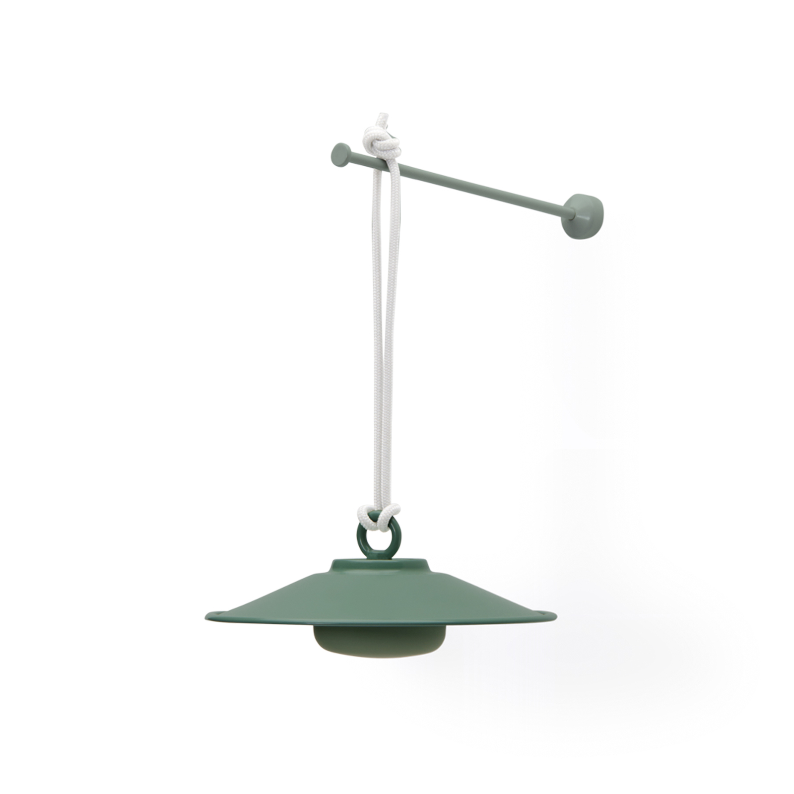 Fatboy Chap-O LED rechargeable pendant light, green, dimmable, IP55