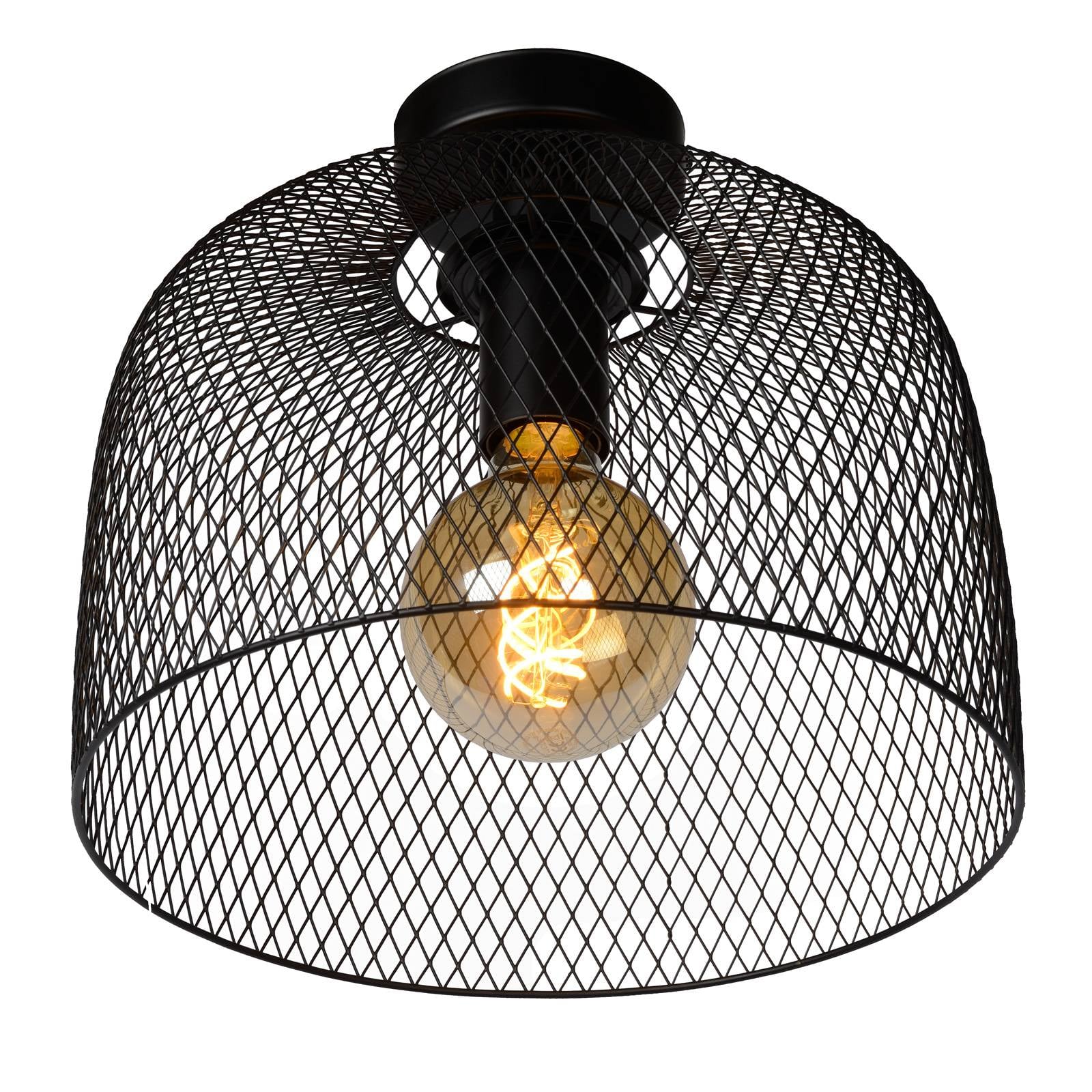 Lucide Lámpara de techo - Lámpara de techo - Salón / Comedor - negro - Metal