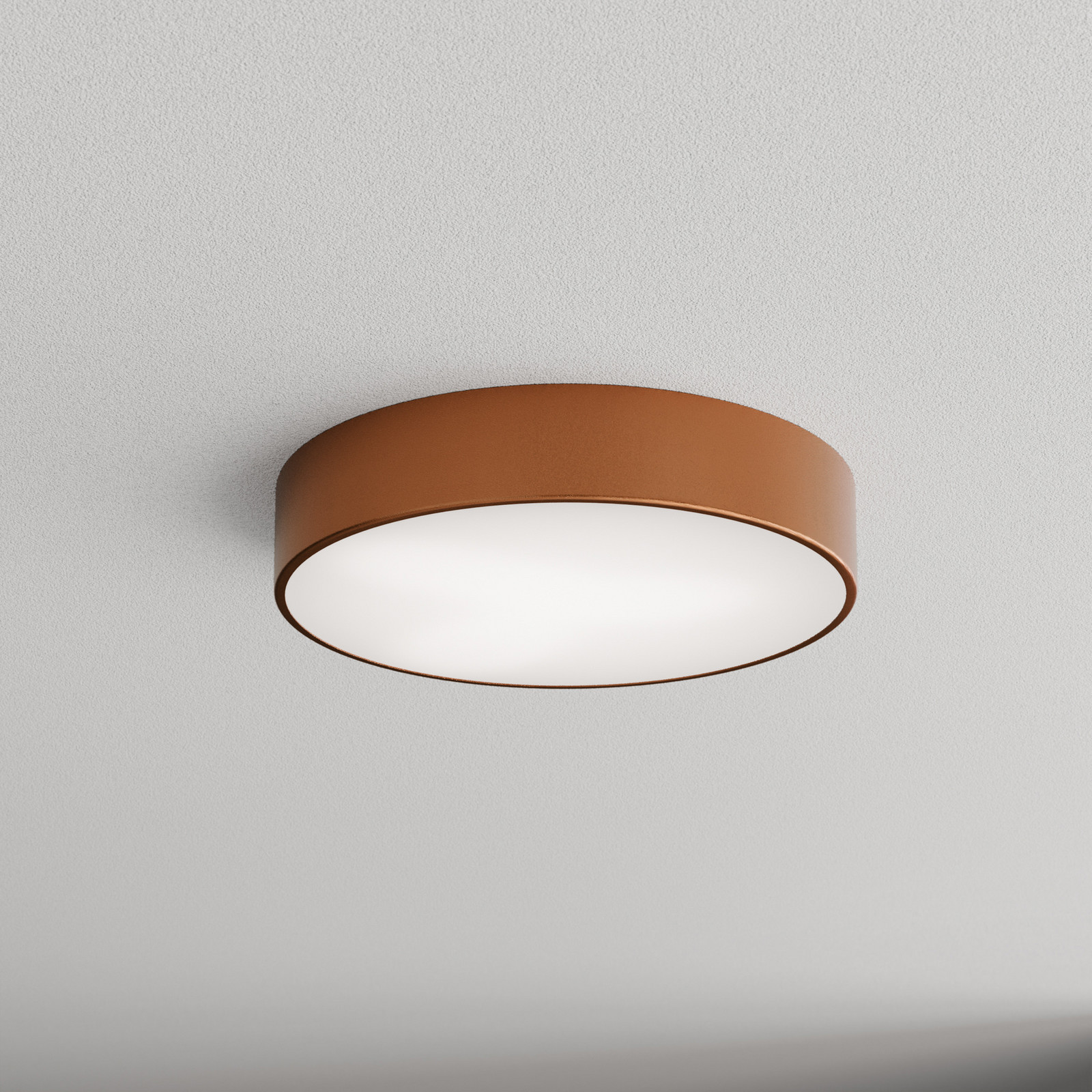 TEMAR LIGHTING Plafonieră Cleo 400 IP54 Ø 40 cm cupru - Camera de zi / sufragerie - Metal