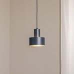 Rif S pendant light, anthracite, 1-bulb, Ø 15 cm, steel