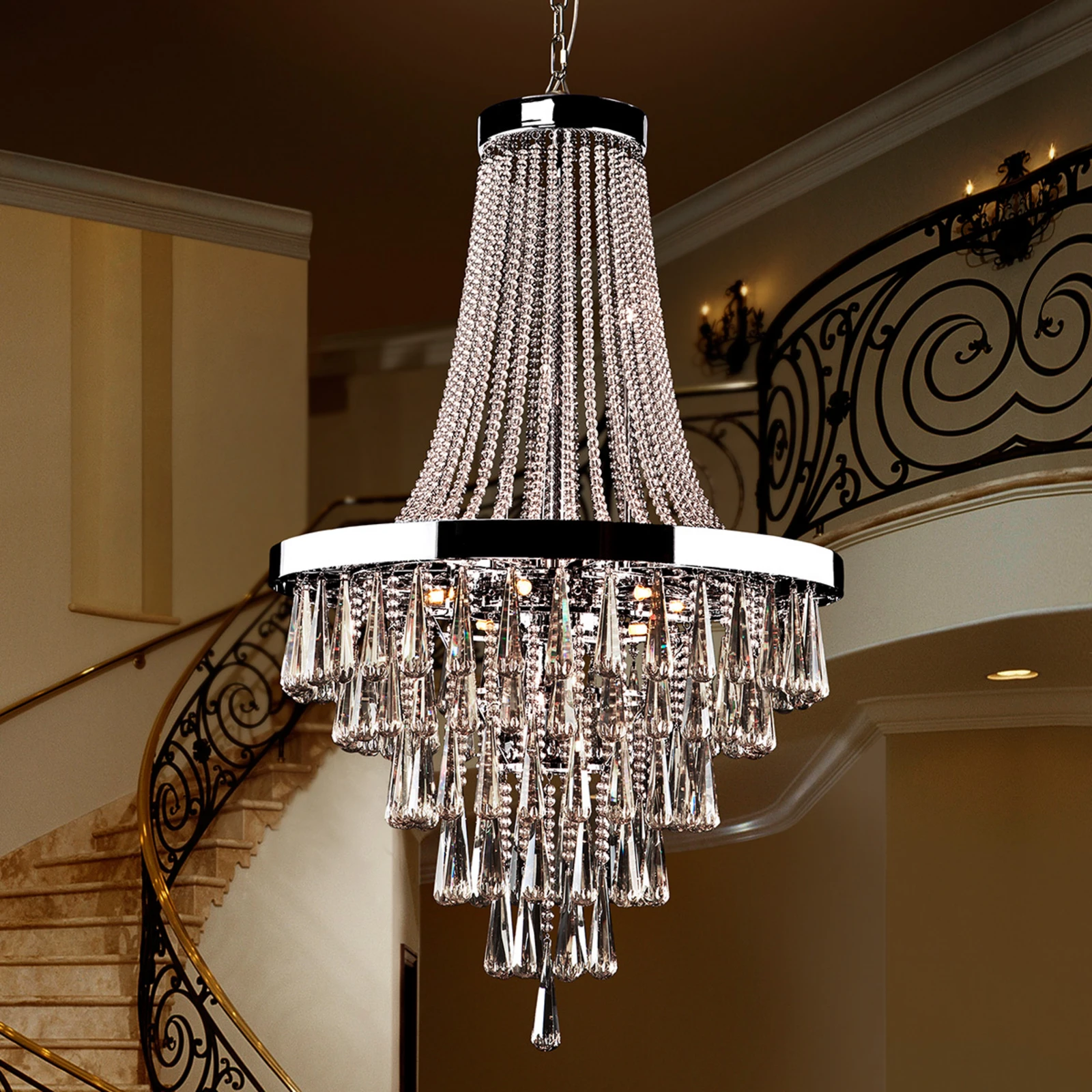 Moderne Industriële Kristallen Plafonnier - Plafondlamp E27 Voor Binnenhuis Plafondverlichting Voor Gang Entree Slaapkamer Eetkamer Woonkamer