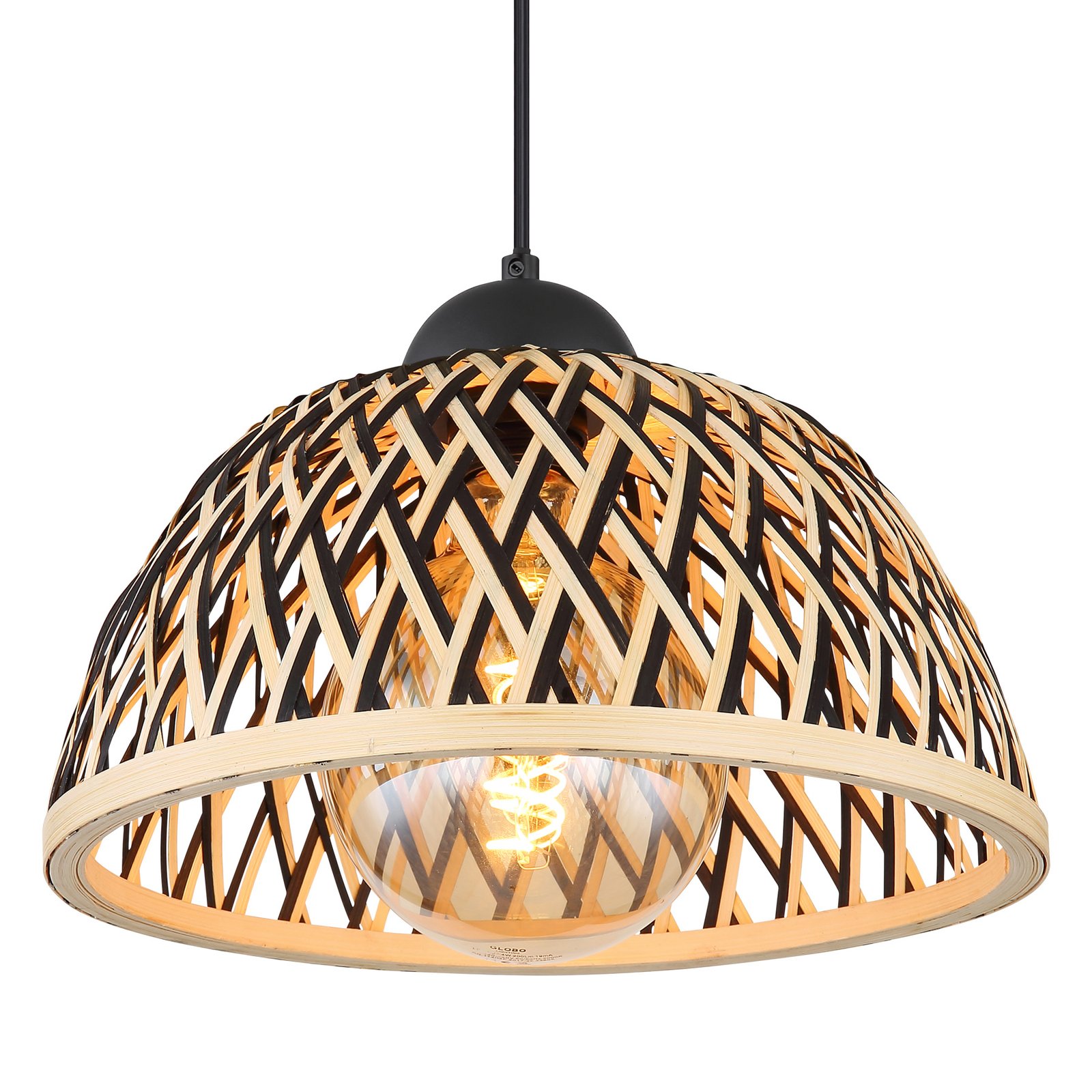 Colly pendant light bamboo mesh lampshade, Ø 30 cm