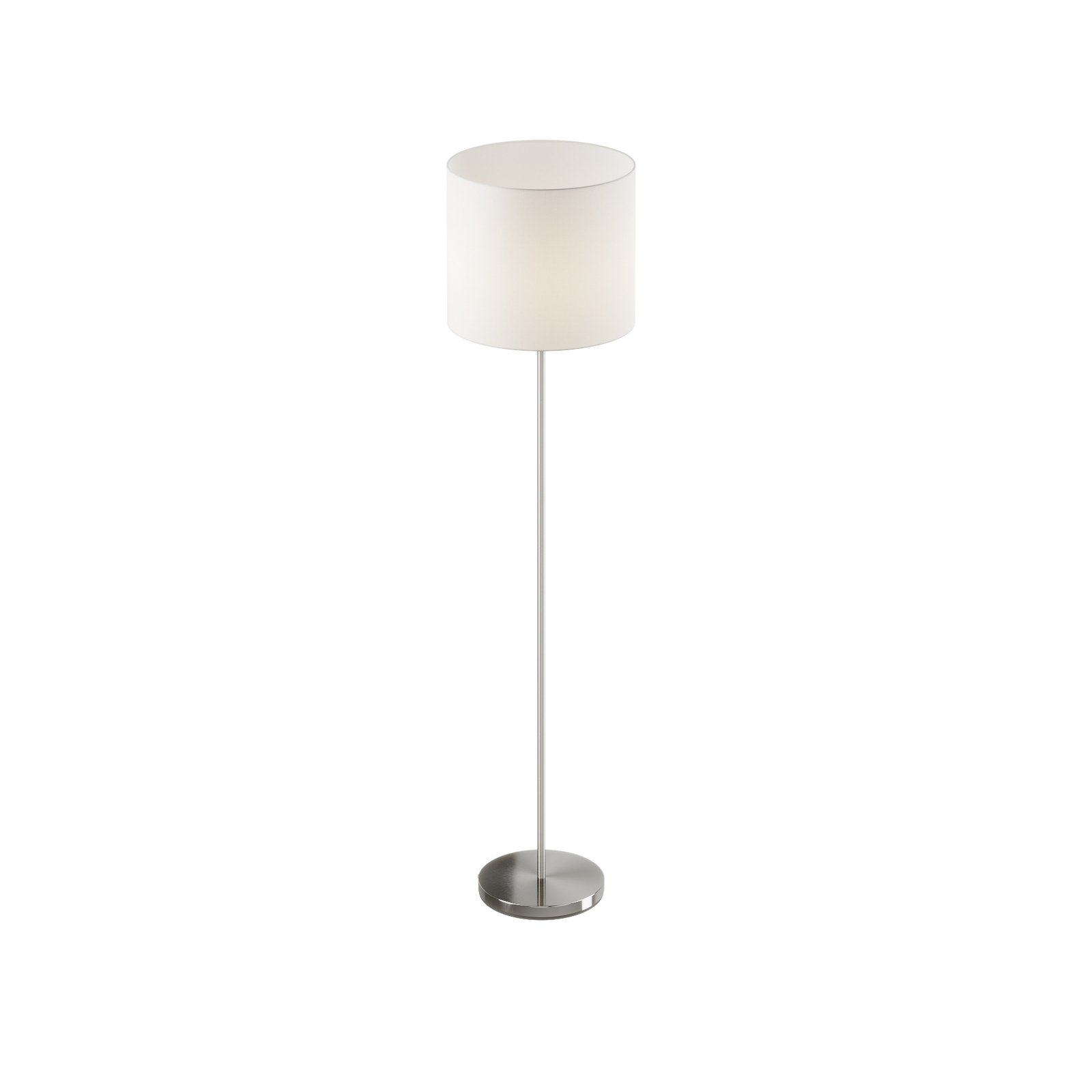 Everly Floor Lamp White/Nickel - Lindby