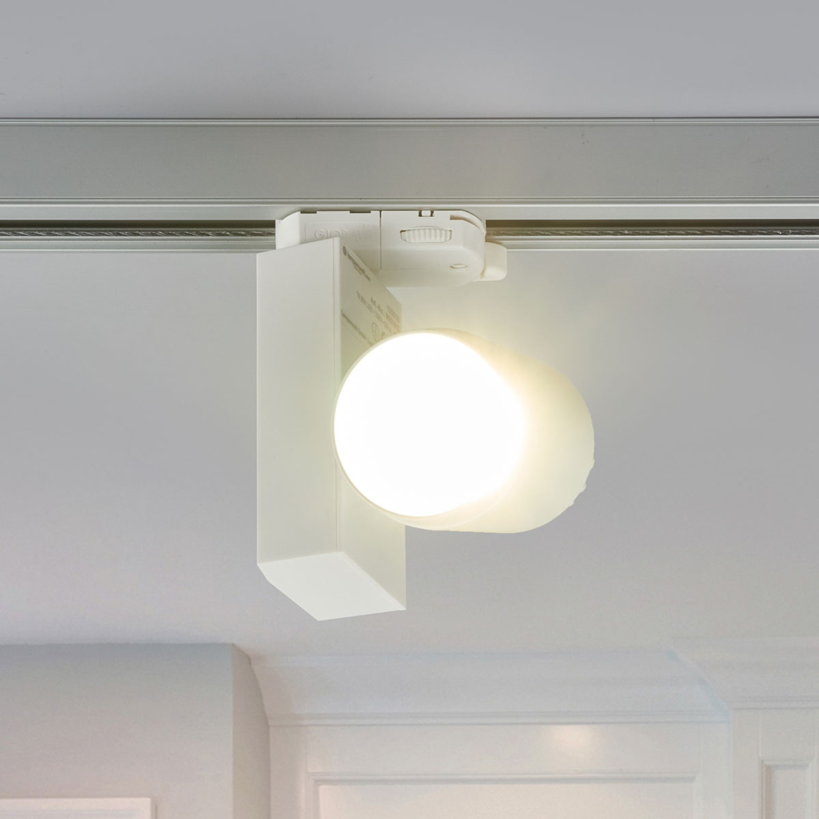 Arcchio LED spotlight Niels, 3-circuit track system, for Living / Dining Room, aluminium, 10.8 W, energy efficiency: A+, W: 10 cm, H: 18.1 cm
