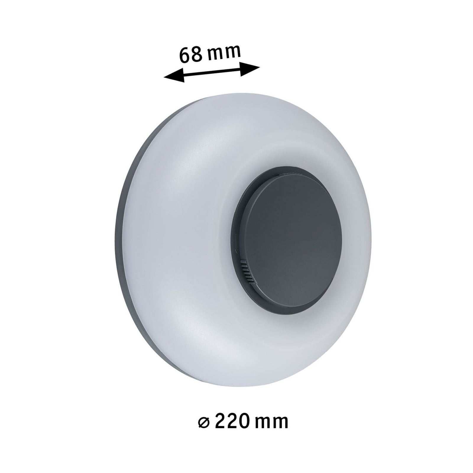 „Paulmann“ LED sieninis šviestuvas „Aureva“, antracito spalvos, Ø 22 cm CCT „Paulmann“ LED sieninis šviestuvas „Aureva“, antracito spalvos, Ø 22 cm CCT