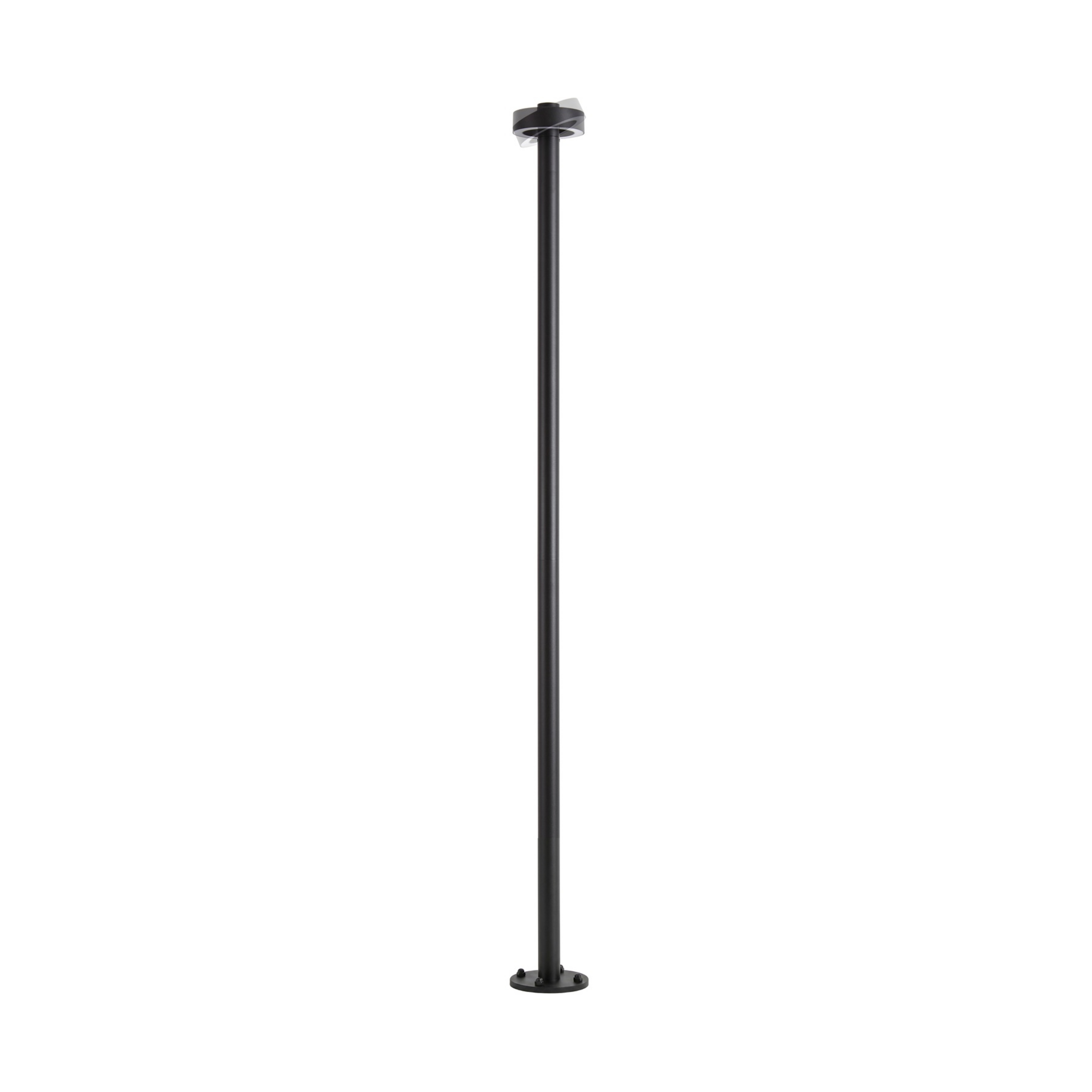 Nirella LED outdoor light, height 200 cm, black, metal, IP65, CCT - Lucande