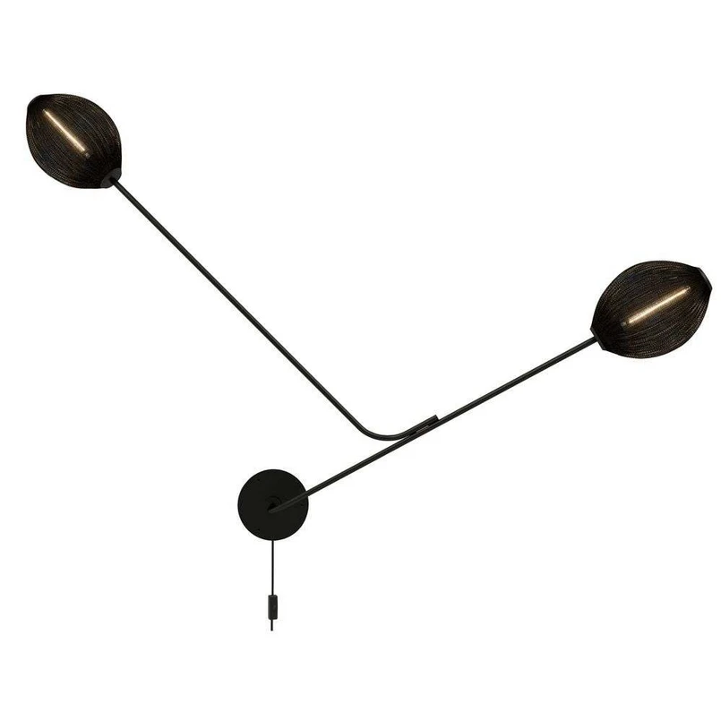GUBI - Satellite Væglampe Soft Black