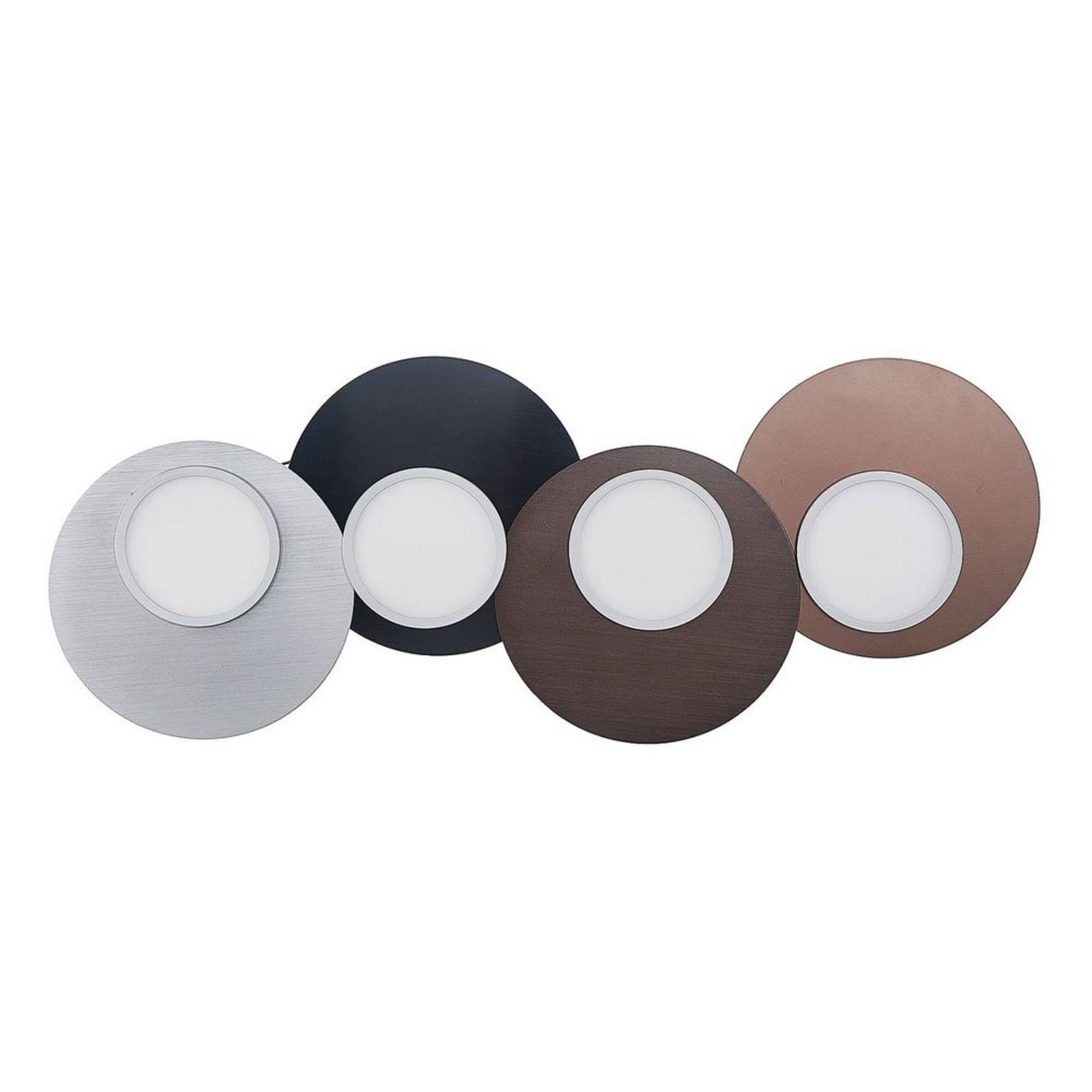 Enavi 4 Plafond LED Black/Brown/Silver - Lindby