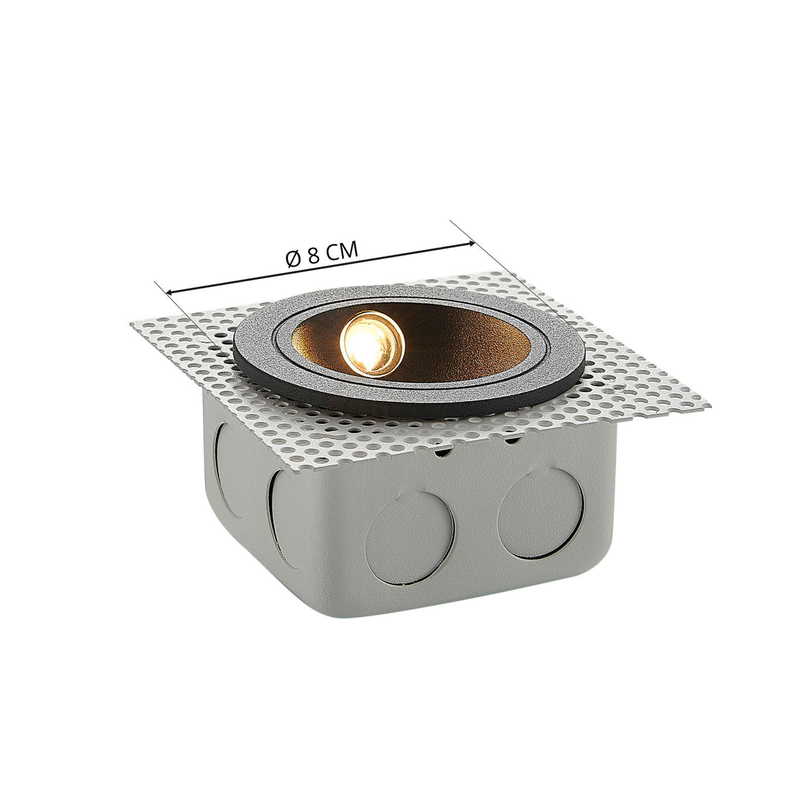 Pordis Lampada a Incasso da Esterno Grigio Scuro - Lucande