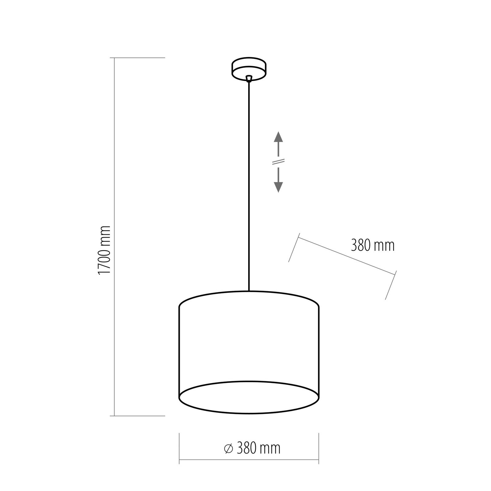 Image of TK Lighting Lampada a sospensione Tercino arancio Ø 38 cm