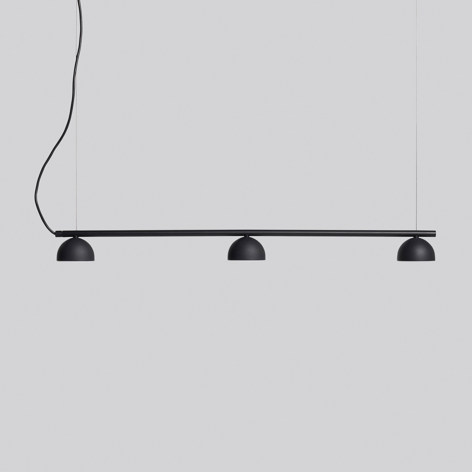 Northern Blush żyrandol LED, 3-pkt., czarny