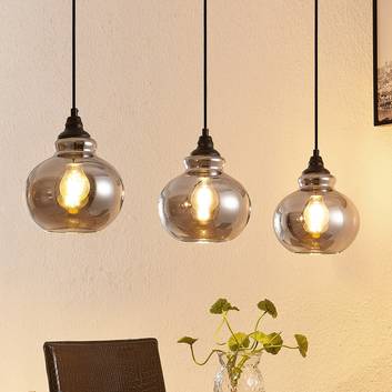 Lindby Temari hanglamp, 3-lamps