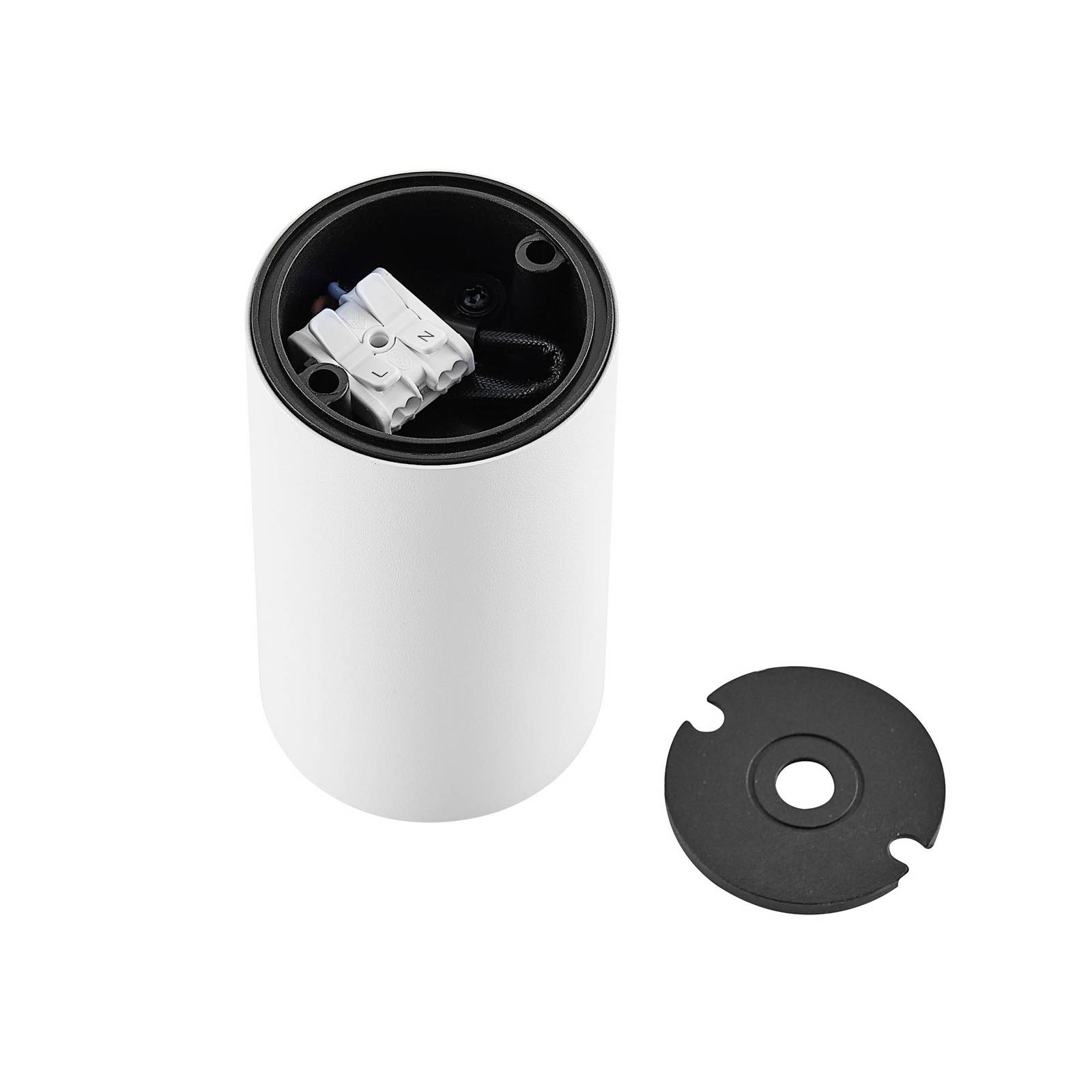 Downlight CAN, biały, IP20, Ø 6 cm, metal, GU10