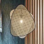 MARKET SET Screen S pendant light, 58 cm high, rattan