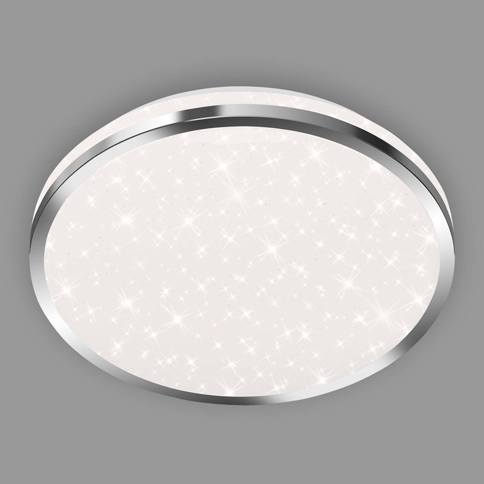 Lampa sufitowa LED Acorus, IP44, dekor gwiazdy, Ø 28 cm